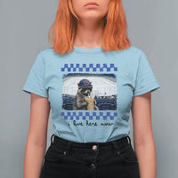Hockey Mom Raccoon Iced Coffee T Shirt For Women I Live Here Now