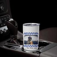 Hockey Mom Raccoon Iced Coffee Tumbler Cup I Live Here Now