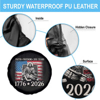 250 Years Faith and Freedom Christian Spare Tire Cover Jesus Hockey Player 4th of July American Flag