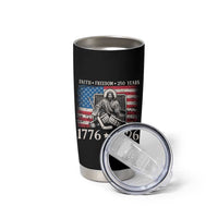 250 Years Faith and Freedom Christian Tumbler Cup Jesus Hockey Player 4th of July American Flag