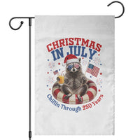 Raccoon 250th Anniversary Garden Flag Christmas in July