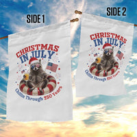 Raccoon 250th Anniversary Garden Flag Christmas in July