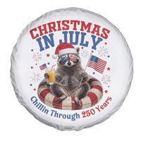 Raccoon 250th Anniversary Spare Tire Cover Christmas in July