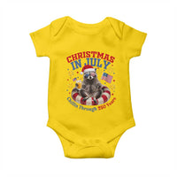 Raccoon 250th Anniversary Baby Onesie Christmas in July