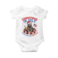 Raccoon 250th Anniversary Baby Onesie Christmas in July