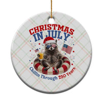 Raccoon 250th Anniversary Ceramic Ornament Christmas in July