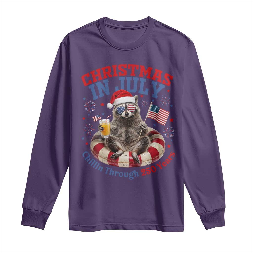 Raccoon 250th Anniversary Long Sleeve Shirt Christmas in July