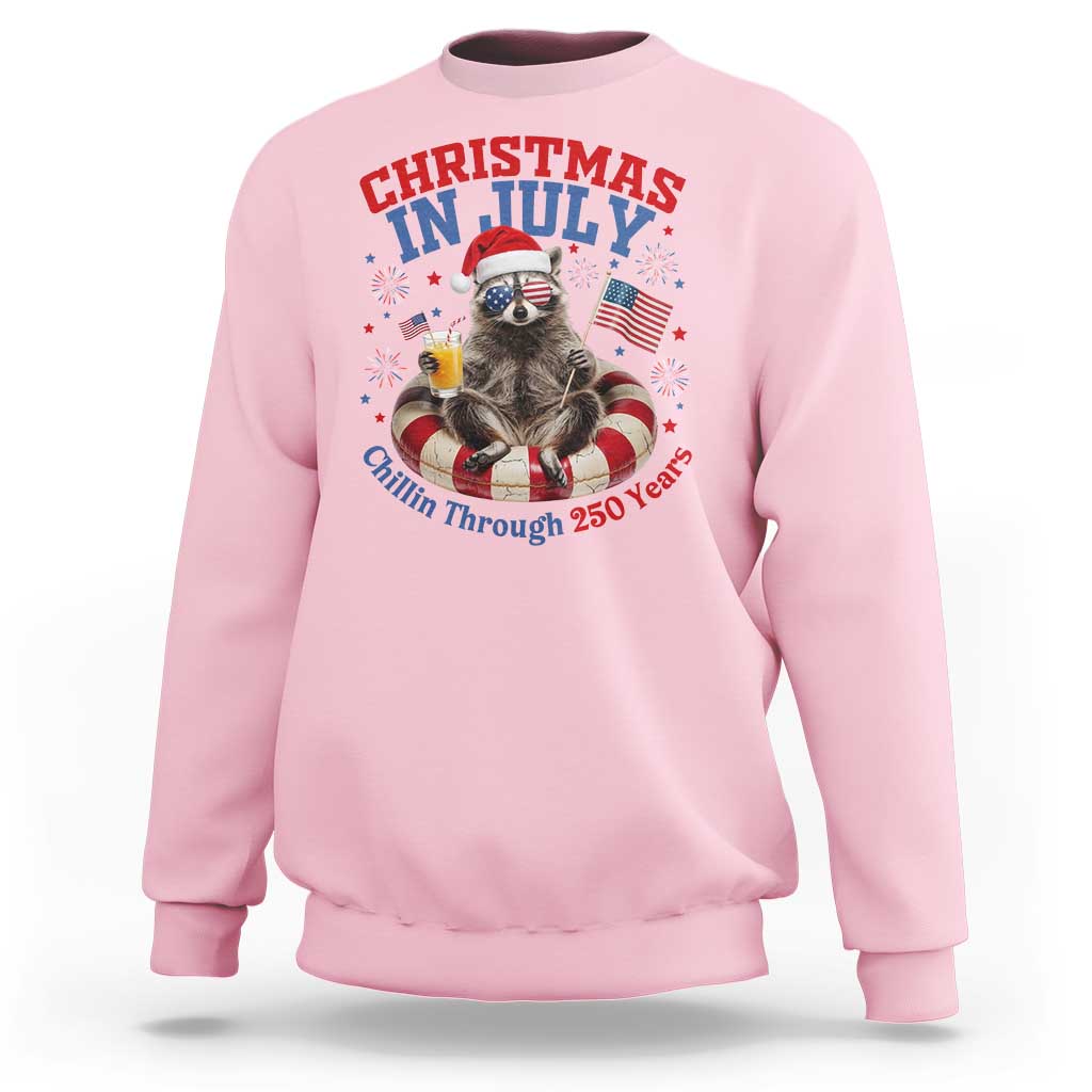 Raccoon 250th Anniversary Sweatshirt Christmas in July