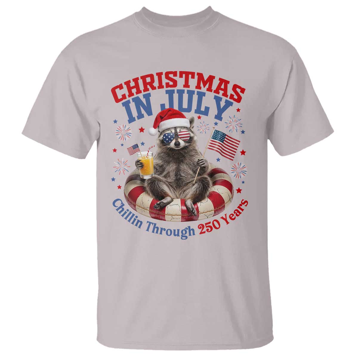 Raccoon 250th Anniversary T Shirt Christmas in July