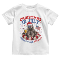 Raccoon 250th Anniversary Toddler T Shirt Christmas in July