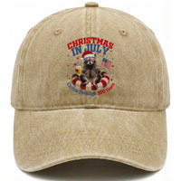 Raccoon 250th Anniversary Washed Cotton Baseball Cap Christmas in July
