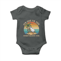 Snowman in july Baby Onesie Hawaian Beach Vacation Christmas in July