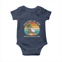 Snowman in july Baby Onesie Hawaian Beach Vacation Christmas in July