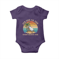 Snowman in july Baby Onesie Hawaian Beach Vacation Christmas in July