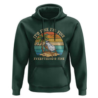 Snowman in july Hoodie Hawaian Beach Vacation Christmas in July