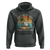 Snowman in july Hoodie Hawaian Beach Vacation Christmas in July
