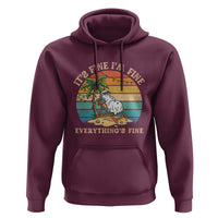 Snowman in july Hoodie Hawaian Beach Vacation Christmas in July