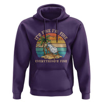 Snowman in july Hoodie Hawaian Beach Vacation Christmas in July
