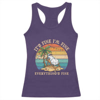 Snowman in july Racerback Tank Top Hawaian Beach Vacation Christmas in July