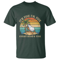 Snowman in july T Shirt Hawaian Beach Vacation Christmas in July
