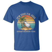 Snowman in july T Shirt Hawaian Beach Vacation Christmas in July