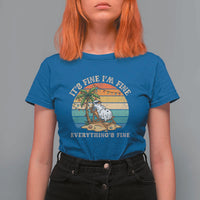 Snowman in july T Shirt For Women Hawaian Beach Vacation Christmas in July