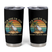 Snowman in july Tumbler Cup Hawaian Beach Vacation Christmas in July