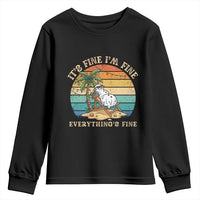 Snowman in july Youth Sweatshirt Hawaian Beach Vacation Christmas in July