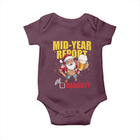 Mid-Year Report Still Naughty Baby Onesie Funny Santa Christmas In July