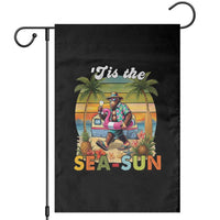 Hawaiian Bigfoot Christmas In July Garden Flag Tis The Sea-Sun