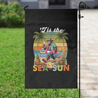 Hawaiian Bigfoot Christmas In July Garden Flag Tis The Sea-Sun