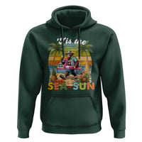 Hawaiian Bigfoot Christmas In July Hoodie Tis The Sea-Sun