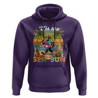 Hawaiian Bigfoot Christmas In July Hoodie Tis The Sea-Sun