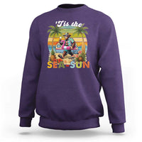 Hawaiian Bigfoot Christmas In July Sweatshirt Tis The Sea-Sun