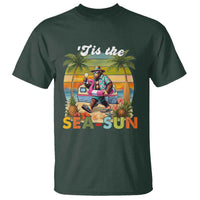 Hawaiian Bigfoot Christmas In July T Shirt Tis The Sea-Sun