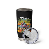 Hawaiian Bigfoot Christmas In July Tumbler Cup Tis The Sea-Sun