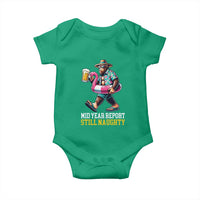 Mid-Year Report Still Naughty Baby Onesie Funny Bigfoot Drinking Beer Christmas in July