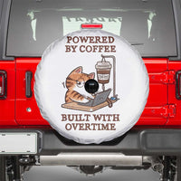 Funny Cat Drinking Coffee Spare Tire Cover I Dont Care What Day It Is Its Early I Want Coffee - Wonder Print Shop