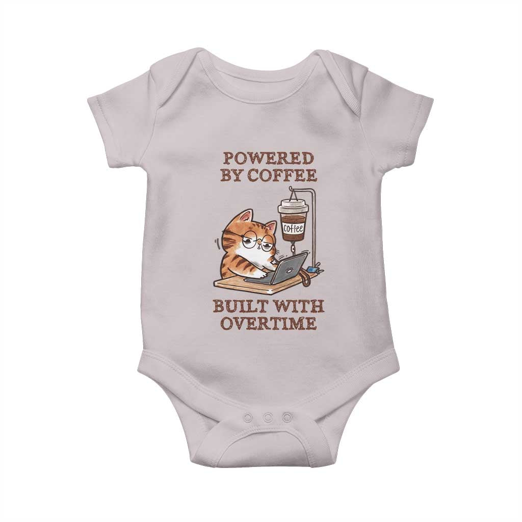 Funny Cat Drinking Coffee Baby Onesie I Dont Care What Day It Is Its Early I Want Coffee - Wonder Print Shop