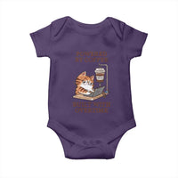 Funny Cat Drinking Coffee Baby Onesie I Dont Care What Day It Is Its Early I Want Coffee - Wonder Print Shop
