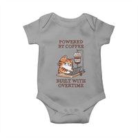 Funny Cat Drinking Coffee Baby Onesie I Dont Care What Day It Is Its Early I Want Coffee - Wonder Print Shop