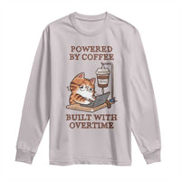 Funny Cat Drinking Coffee Long Sleeve Shirt I Dont Care What Day It Is Its Early I Want Coffee - Wonder Print Shop