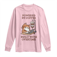 Funny Cat Drinking Coffee Long Sleeve Shirt I Dont Care What Day It Is Its Early I Want Coffee - Wonder Print Shop