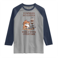 Funny Cat Drinking Coffee Raglan Shirt I Dont Care What Day It Is Its Early I Want Coffee - Wonder Print Shop