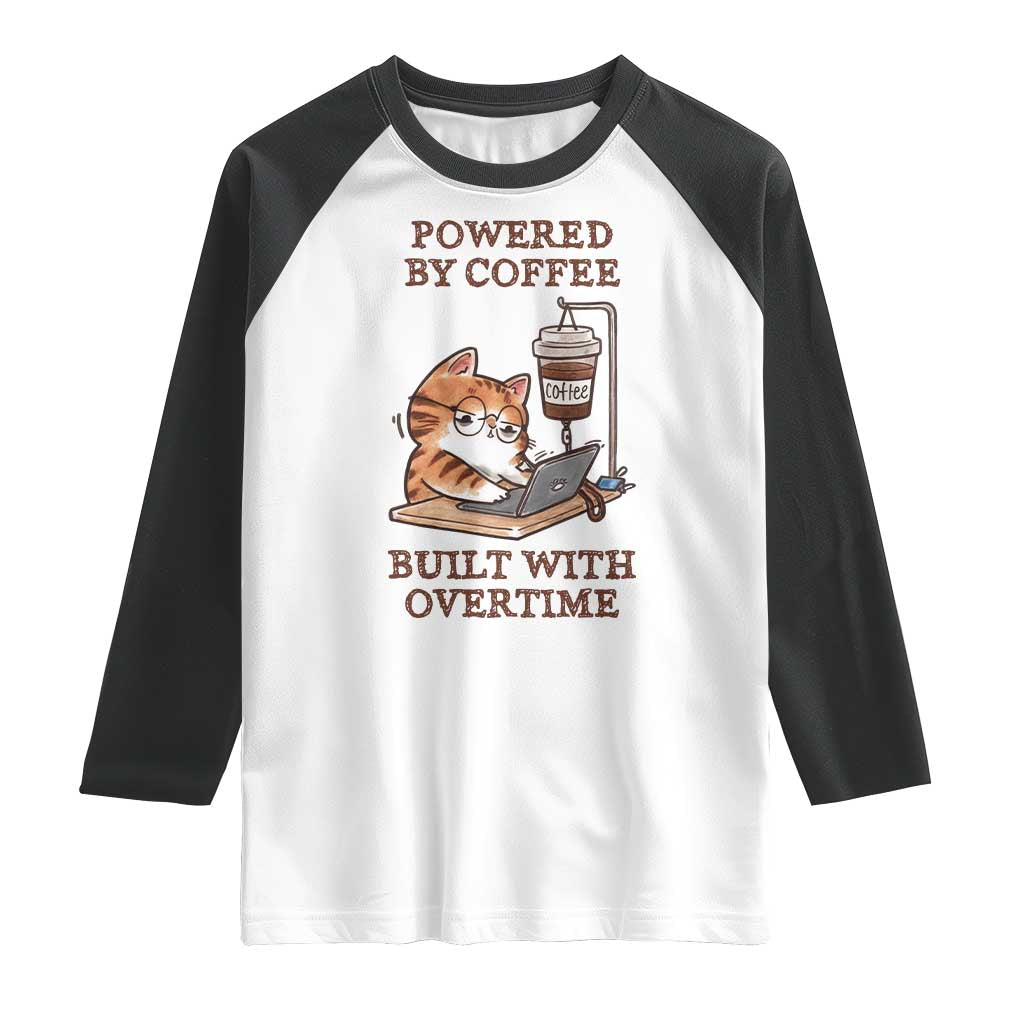 Funny Cat Drinking Coffee Raglan Shirt I Dont Care What Day It Is Its Early I Want Coffee - Wonder Print Shop