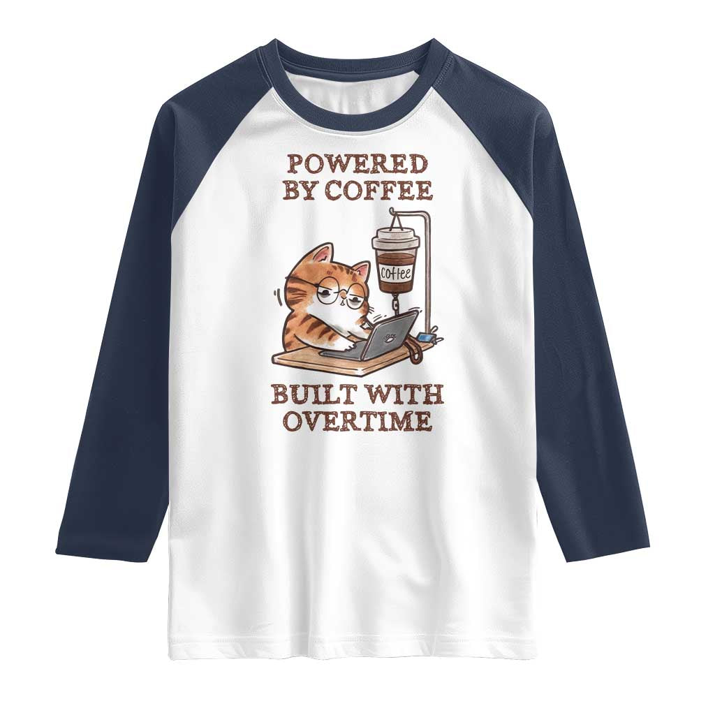 Funny Cat Drinking Coffee Raglan Shirt I Dont Care What Day It Is Its Early I Want Coffee - Wonder Print Shop