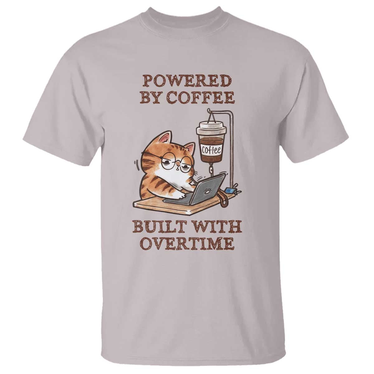 Funny Cat Drinking Coffee T Shirt I Dont Care What Day It Is Its Early I Want Coffee - Wonder Print Shop