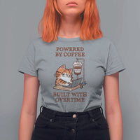 Funny Cat Drinking Coffee T Shirt For Women I Dont Care What Day It Is Its Early I Want Coffee - Wonder Print Shop
