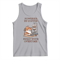 Funny Cat Drinking Coffee Tank Top I Dont Care What Day It Is Its Early I Want Coffee - Wonder Print Shop
