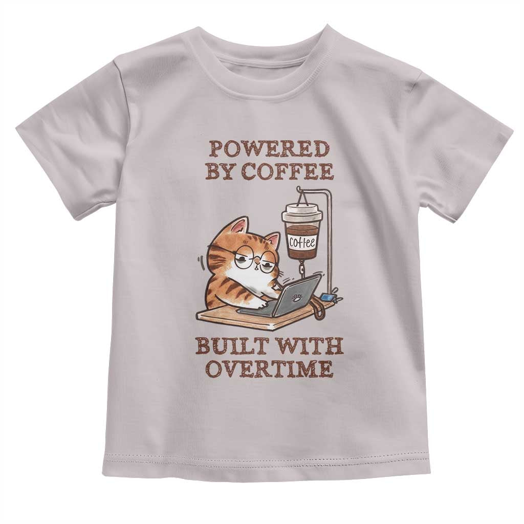 Funny Cat Drinking Coffee Toddler T Shirt I Dont Care What Day It Is Its Early I Want Coffee - Wonder Print Shop